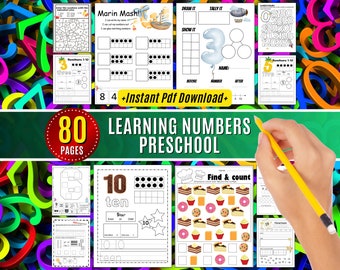 Learning Numbers Worksheets Counting Learn to Count Preschool Printable Activities Number Math, Practice Counting Preschoolers