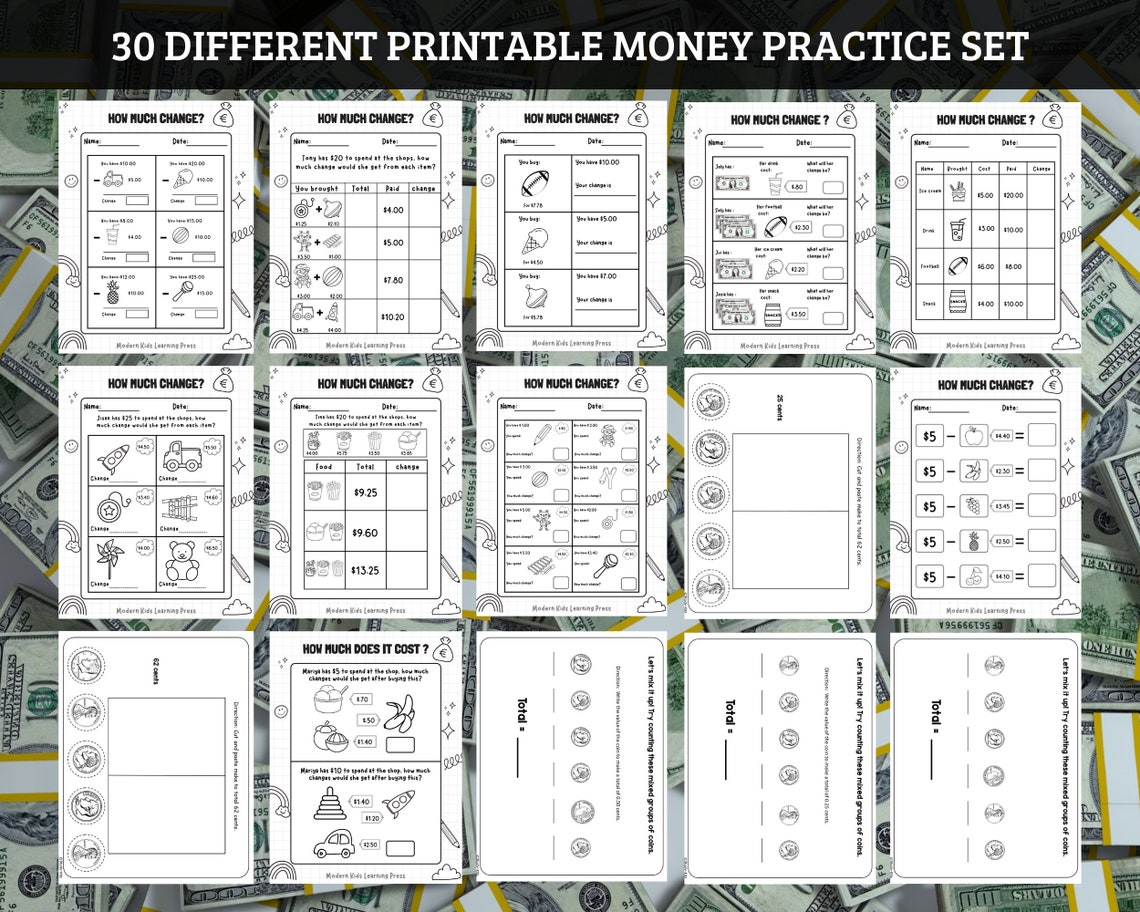 30 Counting Money Worksheet Learning Numbers Preschool Printable ...