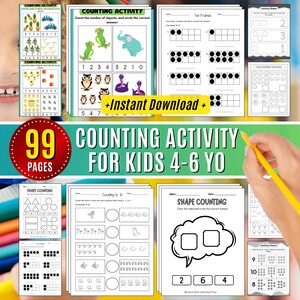 Counting objects Activity, Counting activities for preschool Basic Math Worksheet Early Math Activities Learn Count to 20 for Kindergarten