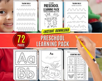 Line Tracing Worksheets Fine Motor Skills Learn to Write Preschool Alphabet Worksheets Letters and Numbers Color Line Practice Pen Control