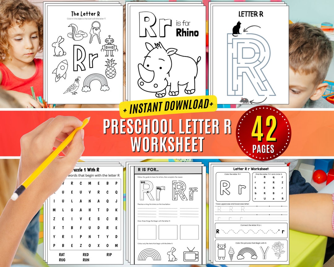 Letter R Worksheet Printable Tracing Letters of Week Pre-k Activity ...