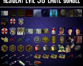 Resident Evil Twitch Emote Bundle (13 Animated & 45 Static!)