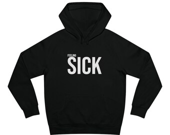 SICK - Sudadera con capucha unisex Supply (logotipo grande)