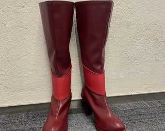 オーダーメイドカスタムメイドハンドメイドホテルアラスターコスプレシューズブーツカスタマイズサイズコスチュームシューズブーツ