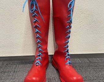 Made to order Custom Made Hand Made Spider-Punk Shoes Punk Hobie Brown Cosplay Shoes Boots  Customized Size