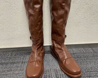 Zapatos de Obi Wan Kenobi hechos a mano y personalizados, botas de Obi-Wan Kenobi, botas de cosplay, zapatos de disfraz de tamaño personalizado, color marrón