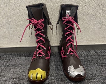 Made to order Custom Made Hand Made Arcane League of legends Jinx Boots Shoes Customized Size Jinx Cosplay Costume Boots Cosplay Shoes