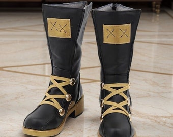 Hecho a pedido Hecho a mano Final Fantasy XIV FF14 G'raha Tia Zapatos Botas Graha Tia Cosplay Zapatos de disfraz Tamaño personalizado