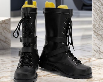 Made to order Custom Made Hand Made Kingdom Hearts III Riku Cosplay Shoes Boots Customized Size Riku Cosplay Costume Shoes Boots