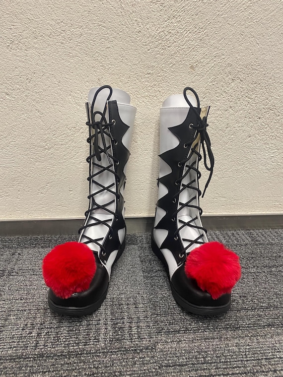 Made to order Custom Made Pennywise Shoes The Dancing Clown IT Halloween Cosplay Boots  Shoes