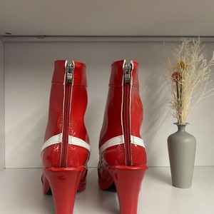 Made to order Custom Made Hand Made Zero Two 02 Shoes Darling in the Franxx Cosplay Shoes Boots Zero Two's Heel Customized Size Shoes image 6