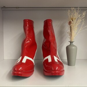 Made to order Custom Made Hand Made Zero Two 02 Shoes Darling in the Franxx Cosplay Shoes Boots Zero Two's Heel Customized Size Shoes image 3