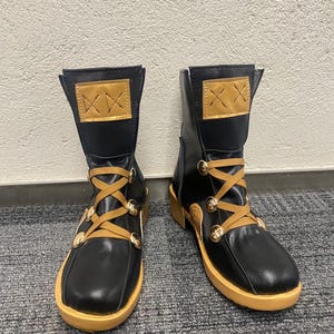 Made to order Custom Made Hand Made Final Fantasy XIV FF14 G&#39;raha Tia Shoes Boots Graha Tia Cosplay Costume Shoes Customized Size