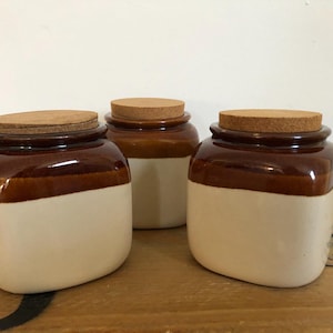 Vintage Stoneware Storage Jars – Made in Taiwan (1970s–1990s)