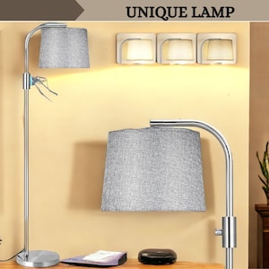 Modern Tall Floor Lamp, Dimmable Standing Lamp for Living Room, Bedroom, Mid Century Style Bedside Lamp