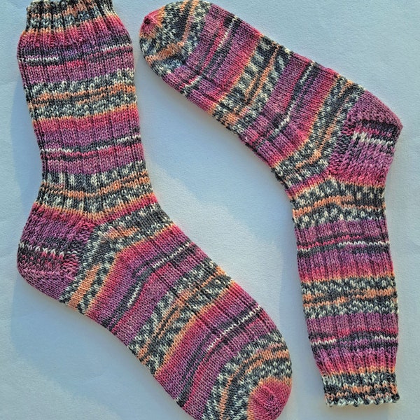 Handgestrickte Socken Gr. 38/39