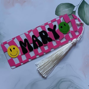 Vustom Summer Retro Bookmark for Book Club Acrylic Bookmark Unique Custom Bookmark for Women Book Lover Gifts