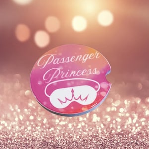 Ceramic Car Coaster for Summer Passenger Princess Road Trip Car Accessory Cute Gift for Her and Gift for New Car
