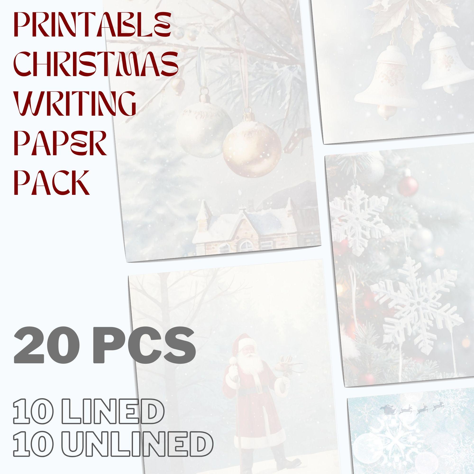 printable-christmas-writing-paper-pack-of-20-christmas-handwriting-pages-set-christmas-letter-stationery-digital-paper-lined-unlined-etsy