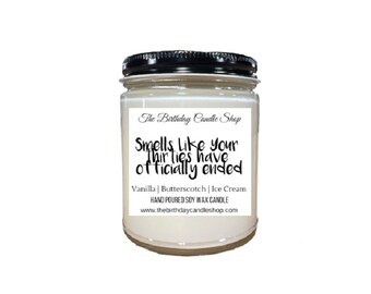 40th Birthday Candle | Smells Like Your 40s Ended | Gift | Includes Soap Bar