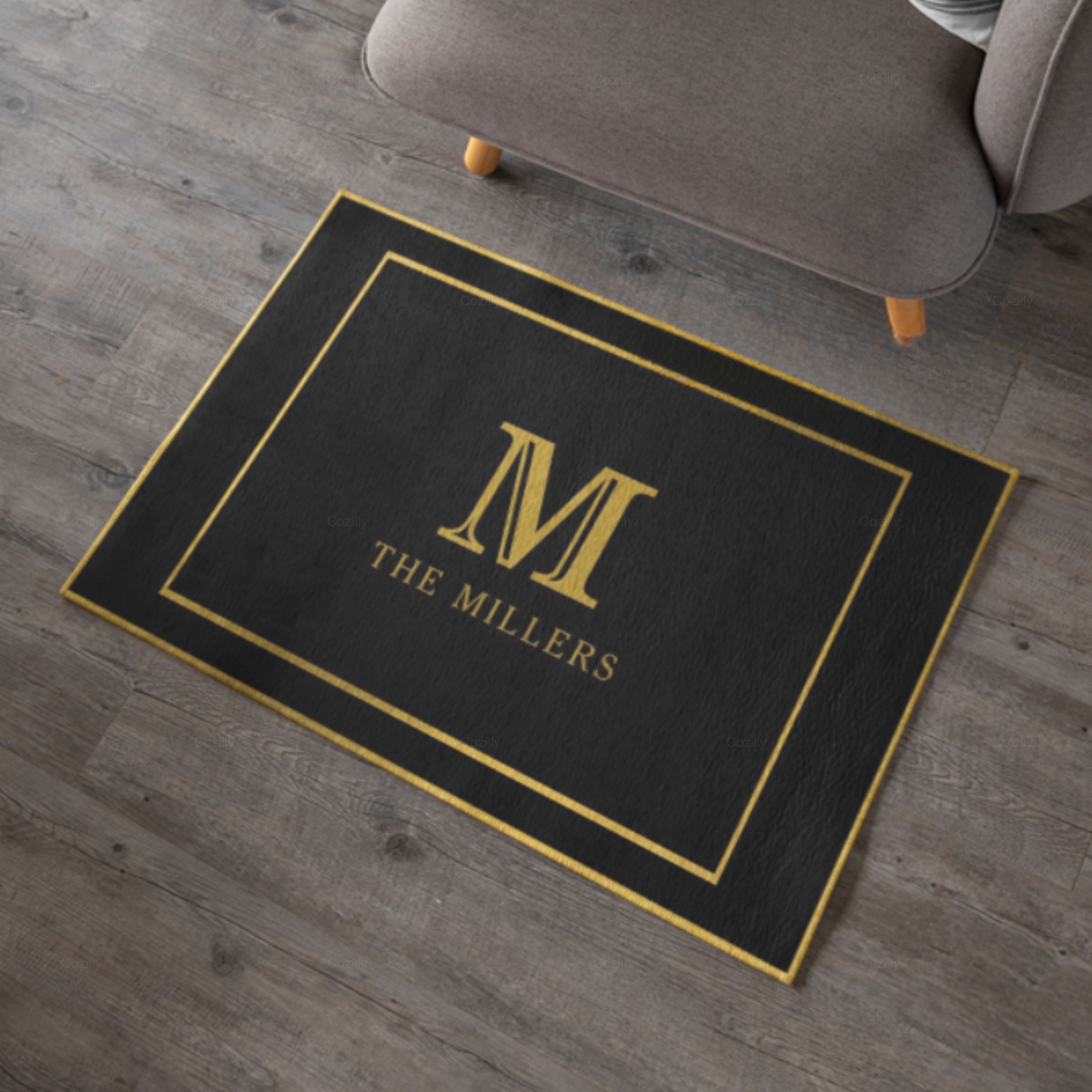 Family Name Entry Rug Personalized Entryway Rug Entrance Rug House ...