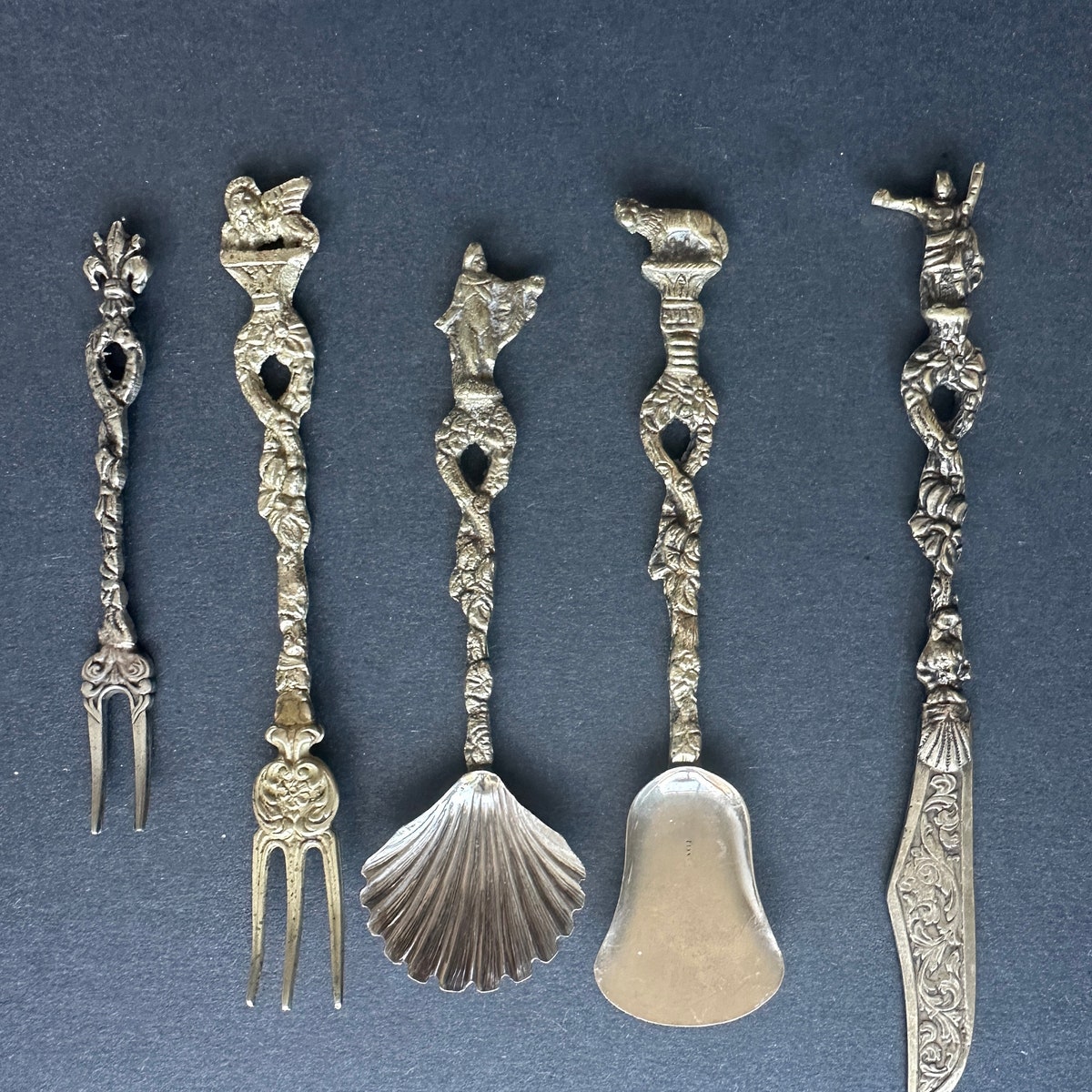 Vintage, Silver, Cocktail Flatware Set From Italy ugo Bellini - Etsy
