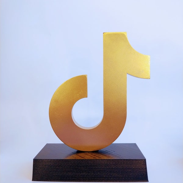 Neue personalisierte TikTok Award Trophy Replik mit Gravur