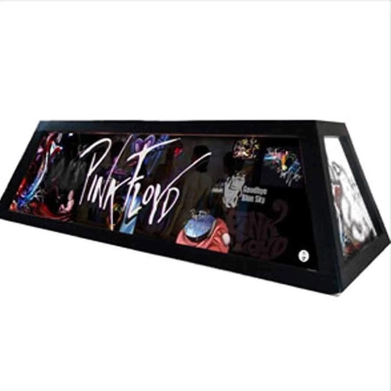 OOAK Pool Table Light Fan Art PINK FLOYD Custom Etsy