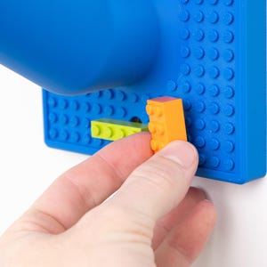 Klassieke kindermuurhaak in baksteenstijl | 3D-geprinte rugzakopberger afbeelding 9