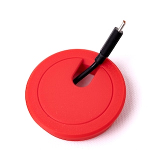 Desk Cable Hole Grommets 3-Pack: Modern Textured Plastic