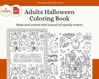 Halloween Coloring Book for Adults: Spooky Fun (PDF)