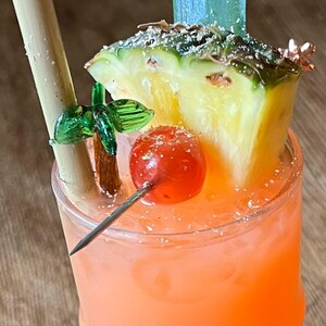 Tiki Palm Tree Swizzle Sticks