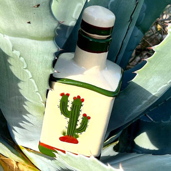 Kaktus Tequila Flasche, quadratisch - Etsy.de
