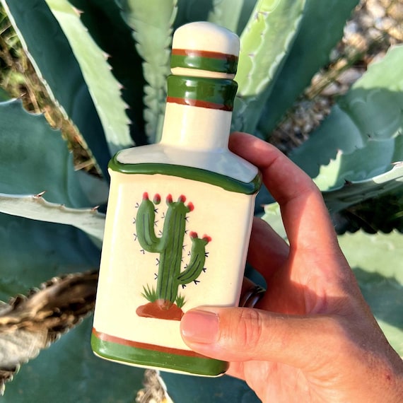Kaktus Tequila Flasche, quadratisch - Etsy.de