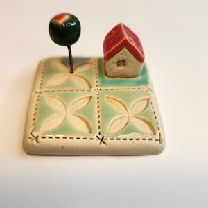 Ceramic POCKET VILLAGE House Miniature Home Art Decor, Gift, Terrarium Decor, Room Decor, Table Art, Housewarming Gift, Mini Cottages