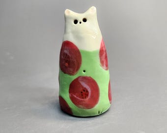 Mini Ceramic KITTEN Cat Figurine – Handmade Pottery Cat Sculpture, Cute Tiny Cat, Cat Lover Gift, Dollhouse Decor