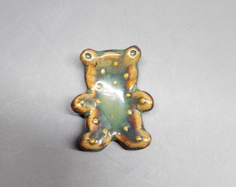 Ceramic Bear Worry Stone, Pocket Stone, Fidget, Anxiety Relief, Anti-Stress Gift, Pet Lover Gift, Handmade Ceramic, Calming Toy