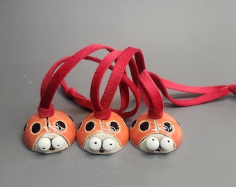 RESERVED Mini Ceramic Ladybug Figurine, Handmade Pottery Desk Buddy, Cute Lucky Gift, Handmade Lucky Charm