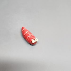 Simpatico cucciolo di lumaca in ceramica, ornamento in ceramica, decorazione a forma di lumaca per la cucina, decorazione per vasi di piante, compagno da scrivania, lumaca da giardino, insetti per piante, decorazione stravagante per il giardino.