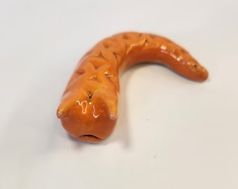 Handcrafted Ceramic Slug, Whimsical Garden Decor, Desk Buddy