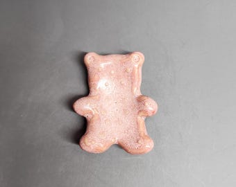 Ceramic Bear Worry Stone, Pocket Stone, Fidget, Anxiety Relief, Anti-Stress Gift, Pet Lover Gift, Handmade Ceramic, Calming Toy