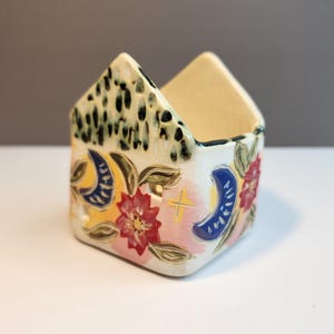 Ceramic BOX House, Miniature Home Art Decor, Gift, Terrarium Decor, Room Decor, Table Art, Housewarming Gift, Mini Cottages, Sculpture