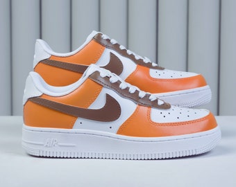 Orange Custom Air force 1