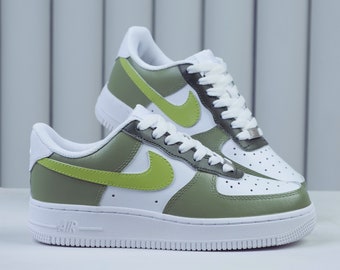 Green Air force 1 Custom