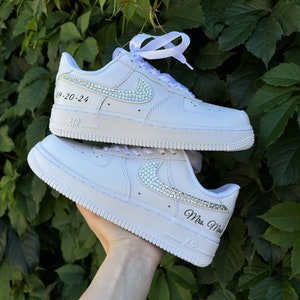 Tiffany blue nikes with rhinestones shop