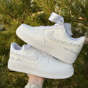 Personalized Shoes For The Bride / Prom, graduation Air Force 1 image 2