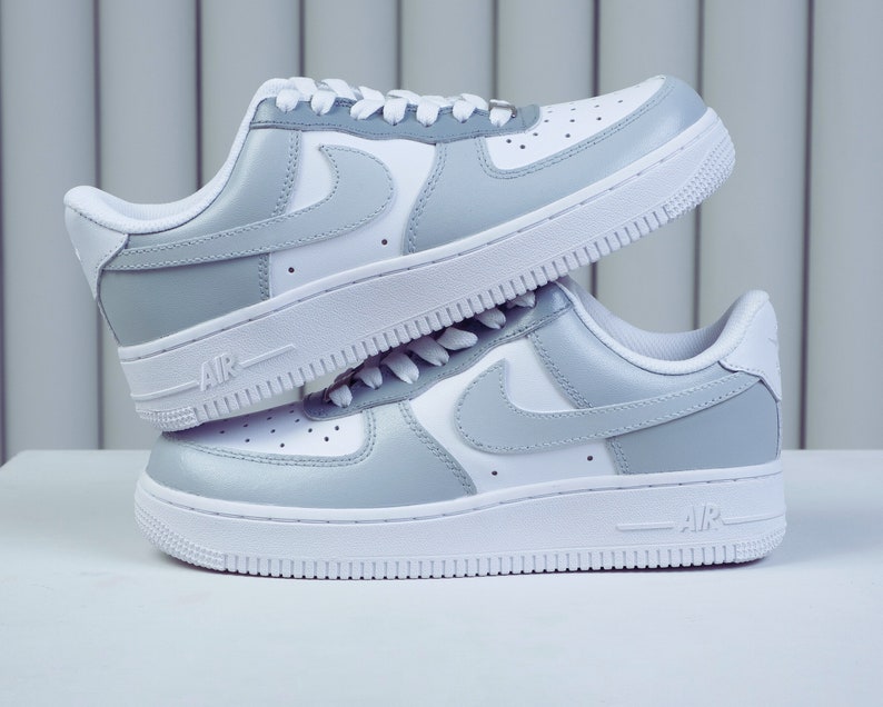 Grey Air force 1 Custom image 2