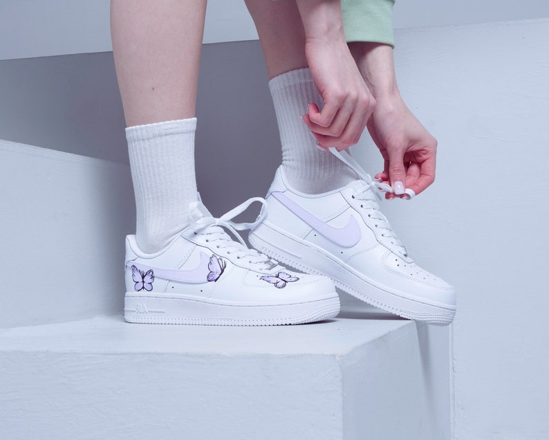 Impression de papillons Air force 1 Custom image 5