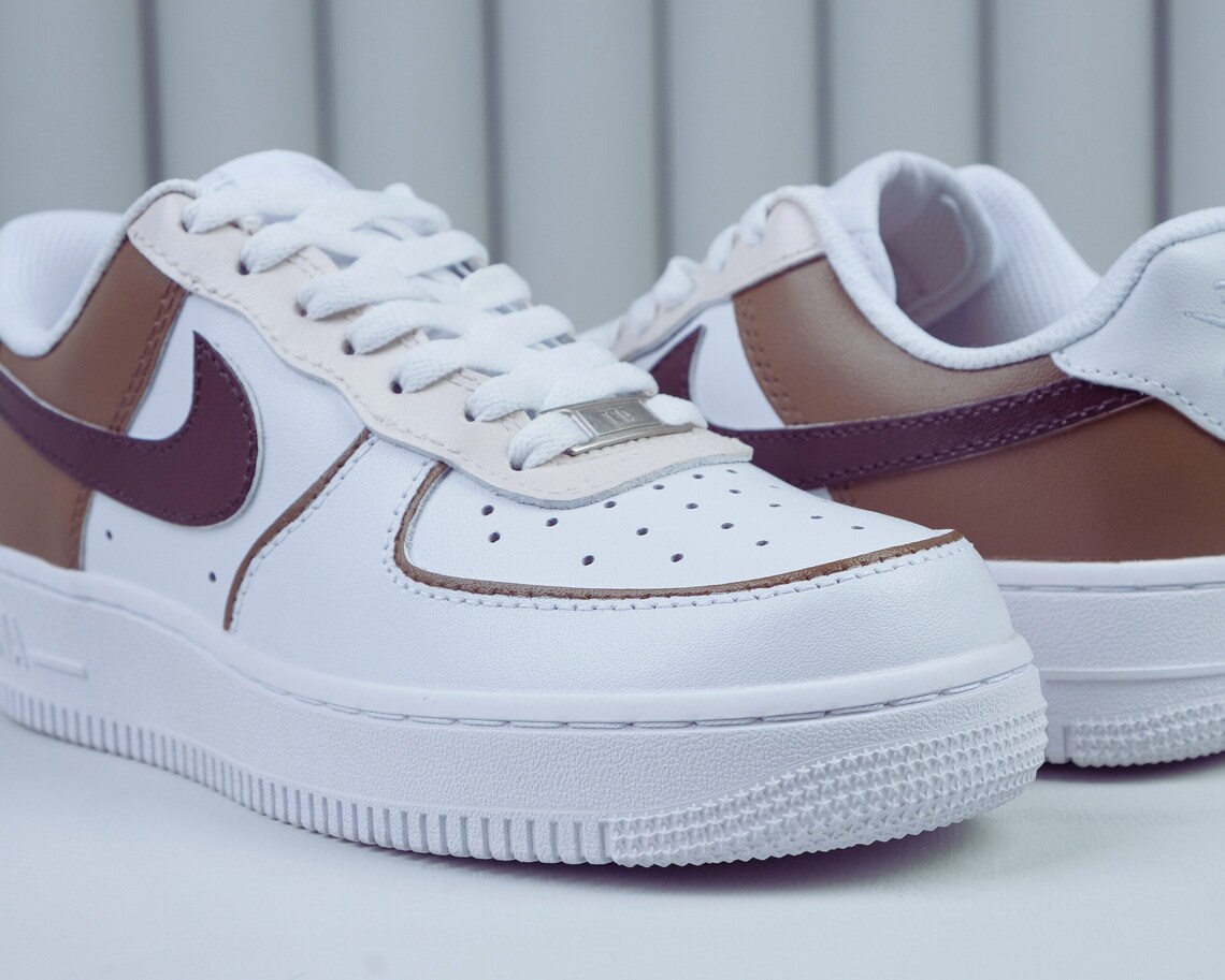 custom brown af1