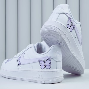 Butterflies Print Air force 1 Custom image 4